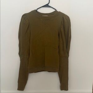 Ulla Johnson Olive Green Sweatshirt